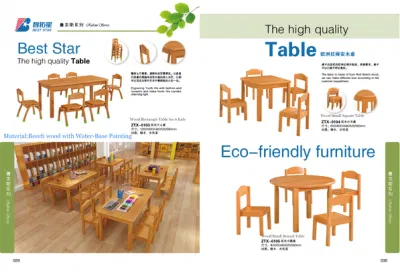 Учебный стол из бука, Маленький круглый детский стол, Ученический стол, Детский деревянный стол для дошкольников, Детский стол, Стол для детского сада